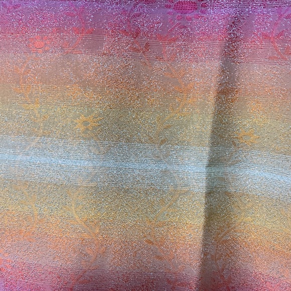 Barry Bricken 100% Silk Purple Gold Green Pants 4 - Picture 6 of 7